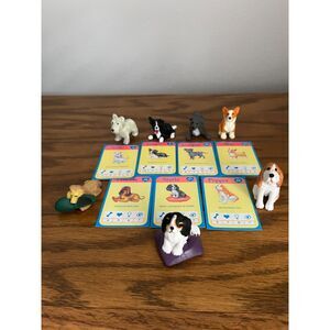 Lot of (7) - Puppy In My Pocket Dogs w/ ID Cards - 1994 - MEG - EUC